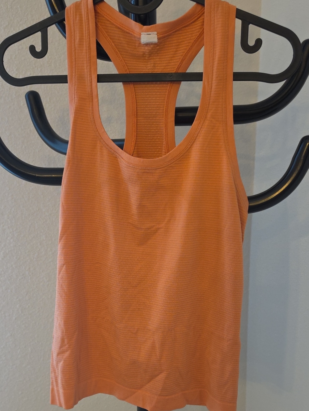 lululemon athletica Burnt Orange Ribbed Racerback Tank